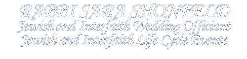 Sara Shonfeld: Interfaith Wedding Officiant